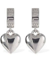 Balenciaga - Sharp Heart Recycled Earrings - Lyst