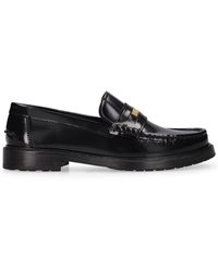Moschino - 25Mm College Leather Loafers - Lyst