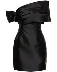 Solace London - Asymmetrisches Minikleid Aus Twill "edda" - Lyst