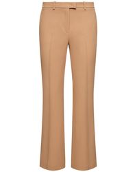 Michael Kors - Haylee Flared Crepe Cropped Pants - Lyst