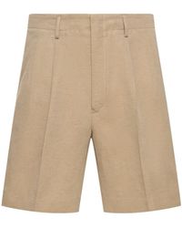 Loro Piana - Bermuda-shorts Aus Leinen Ud Baumwolle "joetsu" - Lyst