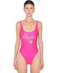 pink versace swimsuit