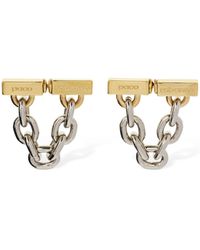 Paco Rabanne Xl Link Chain Earrings - Metallic