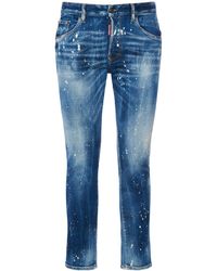 DSquared² - Skater Fit Cotton Denim Jeans - Lyst