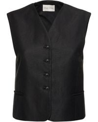 Loulou Studio - Iba Cotton & Linen Vest - Lyst