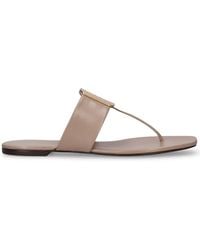 Tory Burch - 10mm Georgia Leather Thong Sandals - Lyst