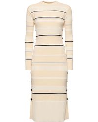Proenza Schouler - Rachel Textured Stripe Knit Dress - Lyst