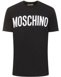 Moschino - T-shirt en coton imprimé logo - Lyst