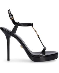 Versace - 115mm Hohe Sandaletten Aus Lackleder - Lyst
