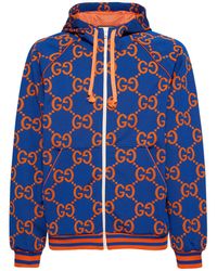 Gucci - Sweat-shirt à capuche en jersey et jacquard GG - Lyst