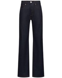Ami Paris - Straight Mid Rise Cotton Jeans - Lyst