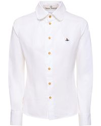 Vivienne Westwood - Toulouse Cotton Poplin Shirt W/logo - Lyst