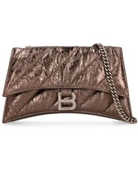 Balenciaga - S Crush Quilted Leather Shoulder Bag - Lyst