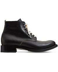 Shoto Leather Lace-up Boots - Black