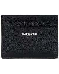 Saint Laurent Tarjetero pequeño - Negro