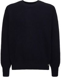 DUNST - Buttoned Crewneck Sweater - Lyst