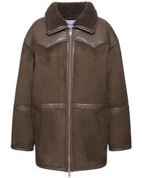 Stand Studio - Cappotto rylee in shearling sintetico - Lyst