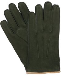 Mario Portolano Suede Gloves - Green