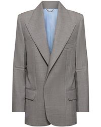Victoria Beckham - Darted Sleeve Tailored Wool Jacket - Lyst