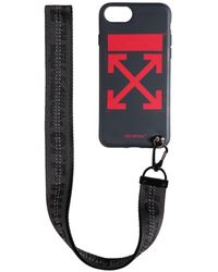 Off-White c/o Virgil Abloh Printed Arrow Iphone X Cover W/ Strap - Schwarz