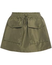 Moncler - Minifalda de tafetán - Lyst