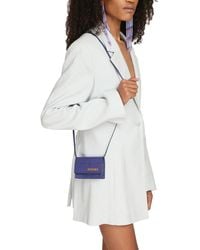 Jacquemus Schultertasche Aus Leder "le Bello" - Blau