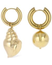 Timeless Pearly - Bead & Shell Mismatched Earrings - Lyst