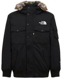 The North Face Gotham Bomber Jacket With Detachable Faux Fur Hood In Black  for Men | Lyst Canada