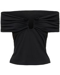 Magda Butrym - Jersey Off-the-shoulder Top - Lyst