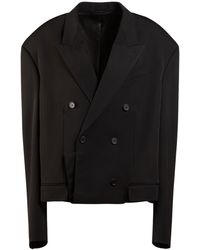 Balenciaga - Folded Tailored Wool Jacket - Lyst