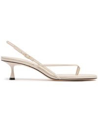 STUDIO AMELIA - 50Mm Wishbone Leather Sandals - Lyst