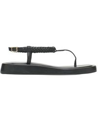 GIA X RHW - 20mm Rosie 3 Leather Thong Sandals - Lyst