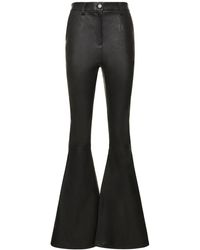 Magda Butrym - Super Flared Leather Pants - Lyst