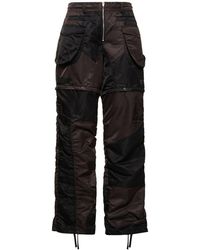 ANDERSSON BELL - Detachable Patchwork Nylon Cargo Pants - Lyst