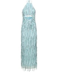 ROTATE BIRGER CHRISTENSEN - Embellished Halter Neck Maxi Dress - Lyst