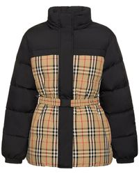 Burberry - Check Reversible Down Jacket - Lyst