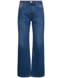 Ami Paris - Straight Cotton Denim Jeans - Lyst