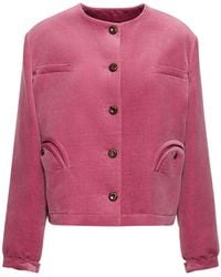 Blazé Milano - Gliss Cotton And Linen Velvet Jacket - Lyst