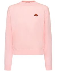 KENZO - Boke Flower Crest Logo Wool Sweater - Lyst