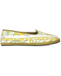 Emilio Pucci - 10mm Hohe Loafers Aus Canvas - Lyst