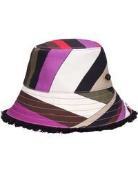 Emilio Pucci - Cotton Canvas Bucket Hat - Lyst