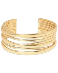 Saint Laurent - Brass Multi-wire Cuff Bracelet - Lyst