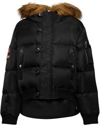 DSquared² - Logo-patch Hooded Down Jacket - Lyst
