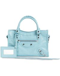 Balenciaga Mini Ledertasche "classic City" - Blau
