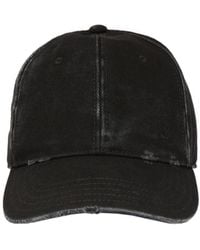 Saint Laurent - Washed Denim Hat - Lyst