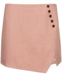 THE GARMENT - Taranto Buttoned Viscose Mini Skirt - Lyst