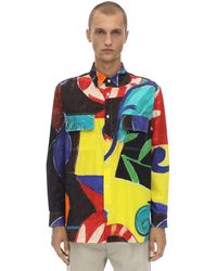 Jacquemus Printed Cotton Velvet Shirt - Multicolour