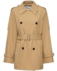 Burberry - Trench-coat en gabardine à double boutonnage - Lyst