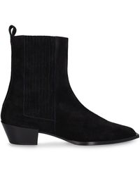 Aeyde - 40mm Belinda Suede Ankle Boots - Lyst