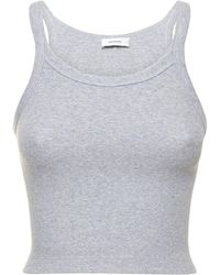 Wardrobe NYC - Hb Ribbed Stretch Cotton Tank Top - Lyst